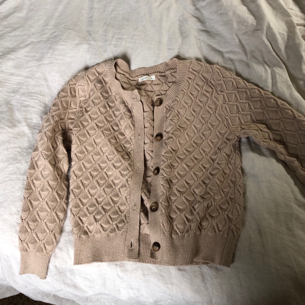 Neuflora cream Cambria Sweater Cardigan